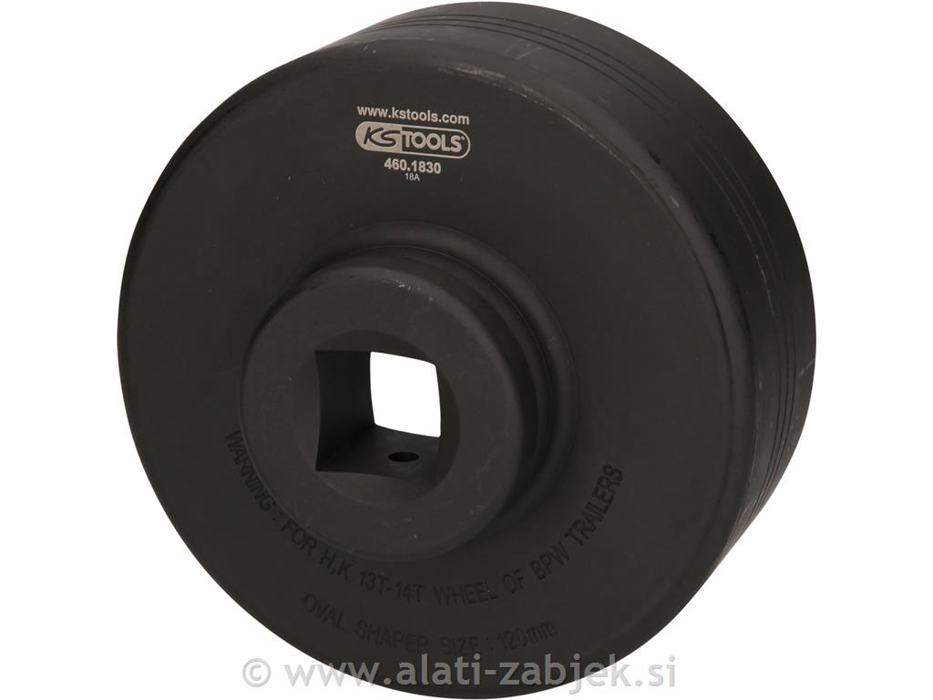 1" nasadni ključ za pokrov kotača za BPW, 120 mm, 6-kutni KS TOOLS
