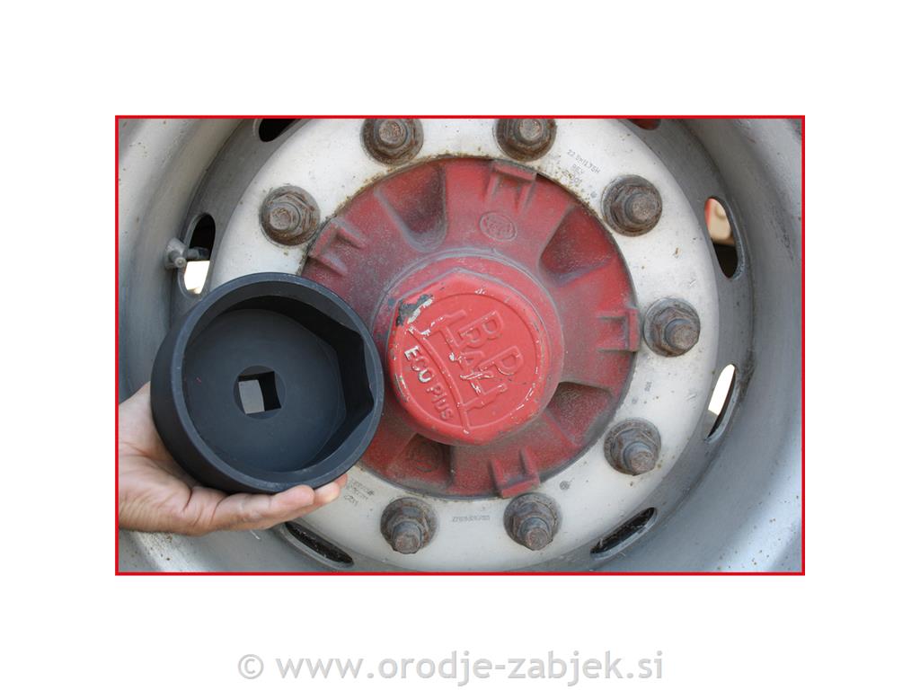 1" nasadni ključ za pokrov kotača za BPW, 120 mm, 6-kutni KS TOOLS