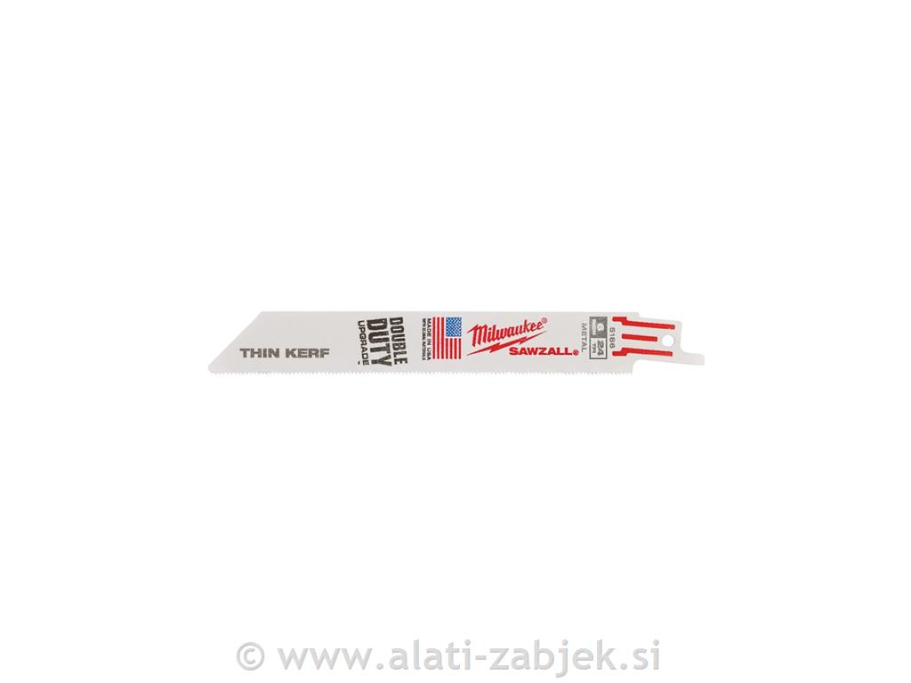 List sabljaste pile metal 150x24TPI -5 kom MILWAUKEE