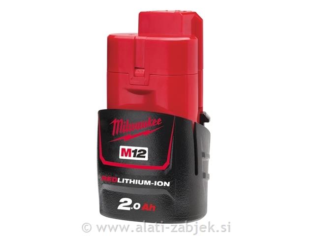 Baterija M12 12V/2.0Ah MILWAUKEE