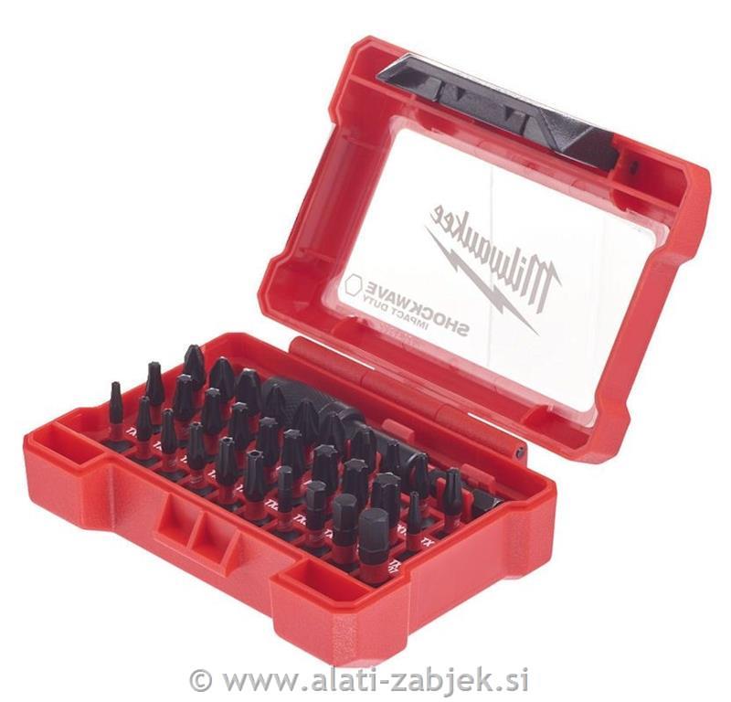 32-dijelni set bitova za odvijač PH, PZ,TX MILWAUKEE