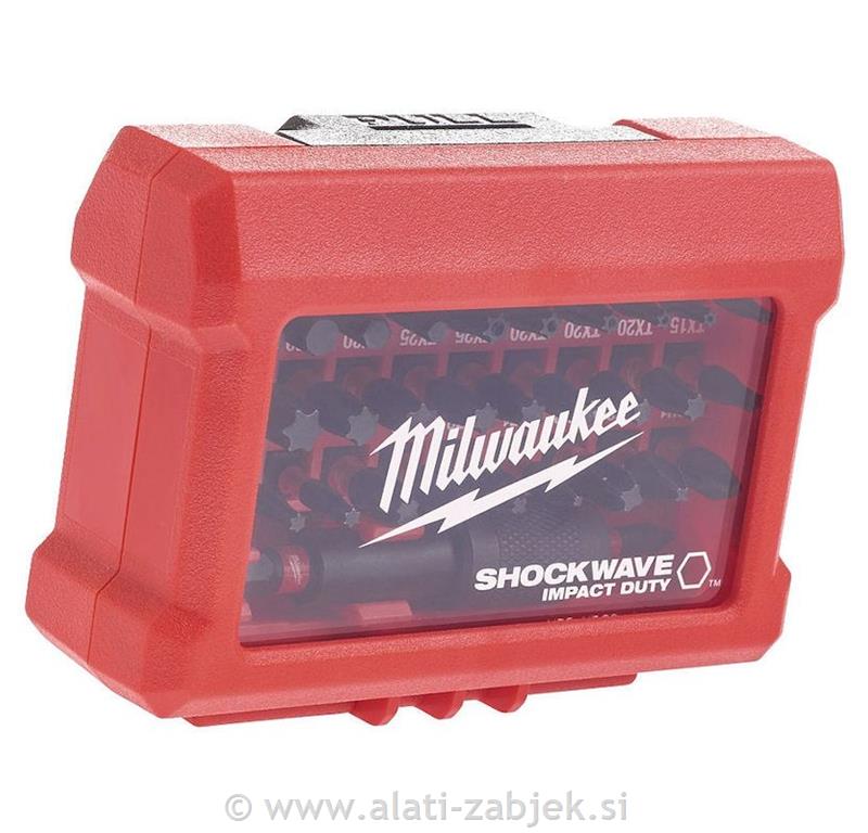 32-dijelni set bitova za odvijač PH, PZ,TX MILWAUKEE