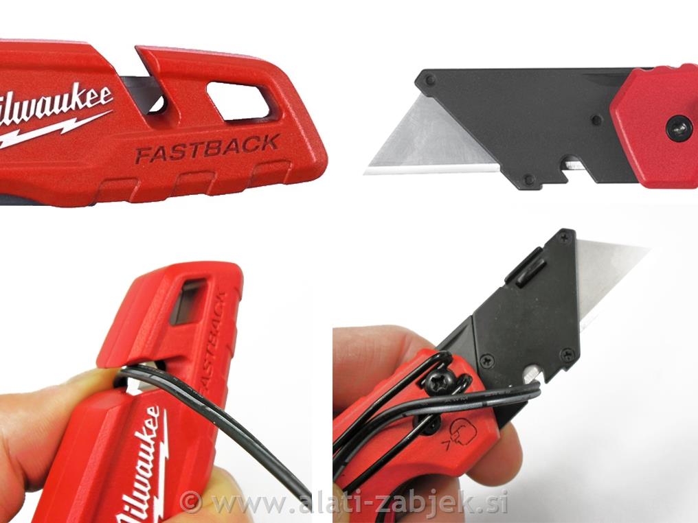 TAPETARSKI NOŽ FASTBACK SA SPREMIŠTEM ZAOŠTRICE MILWAUKEE MILWAUKEE