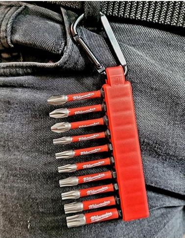 Bit nastavci Shockwave s karabinerom 10kom MILWAUKEE