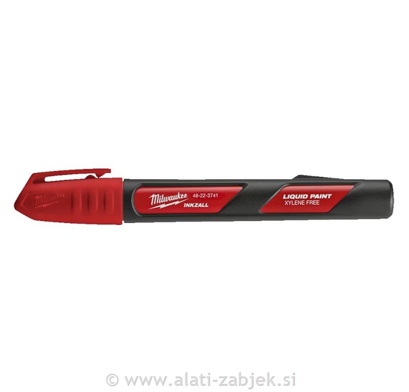 Marker Inkzall tekuća boja crveni MILWAUKEE