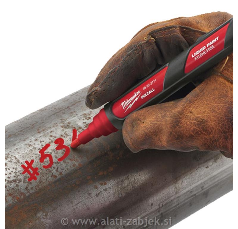 Marker Inkzall tekuća boja crveni MILWAUKEE