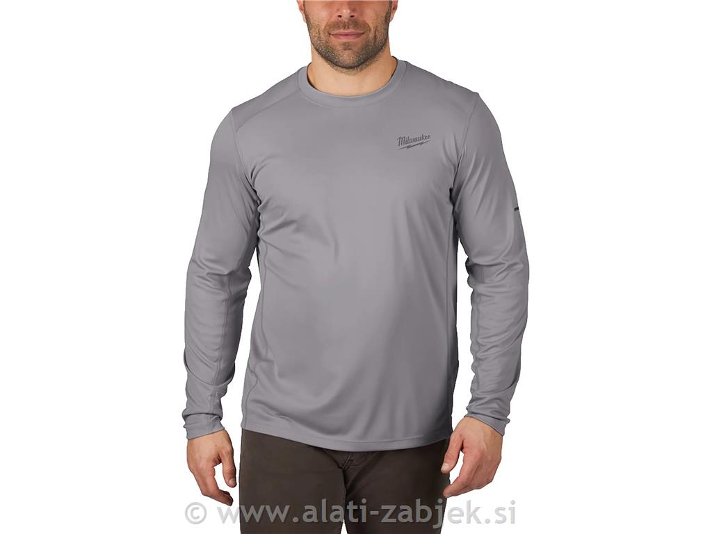 Radna majica s dugim rukavima siva MILWAUKEE