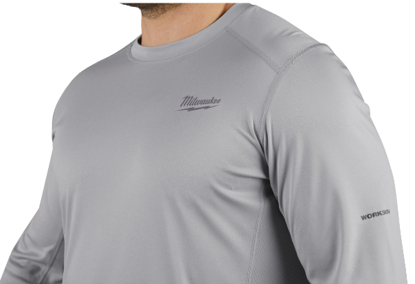 Radna majica s dugim rukavima siva MILWAUKEE