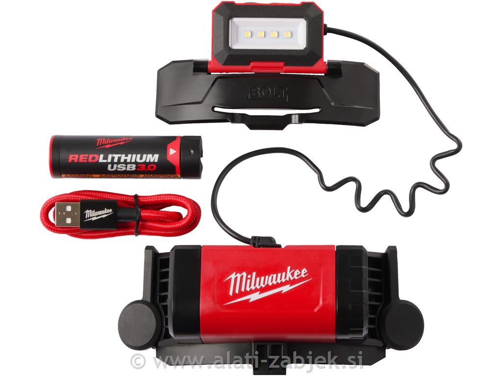 BOLT™ prednja svjetiljka 600 lumena punjiva USB MILWAUKEE