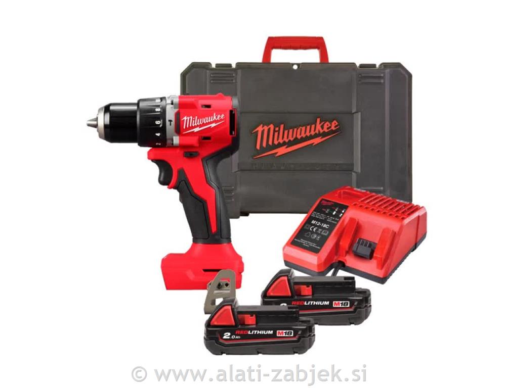 Kompaktna udarna bušilica bez četkica M18 BLPDRC-202C MILWAUKEE