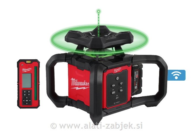 Akumulatorski zeleni nivelir 360° M18 RLOHVG300-501C MILWAUKEE