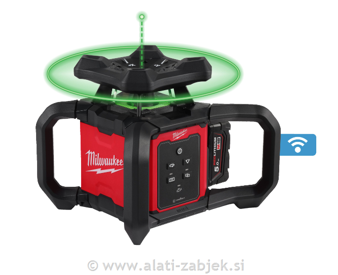 Akumulatorski zeleni nivelir 360° M18 RLOHVG300-501C MILWAUKEE