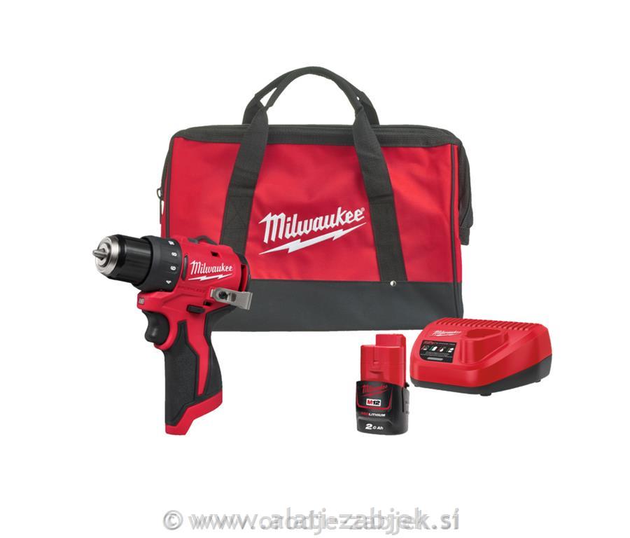 Kompaktni vrtalnik M12 BLDDRC-201BRF RED FRIDAY MILWAUKEE