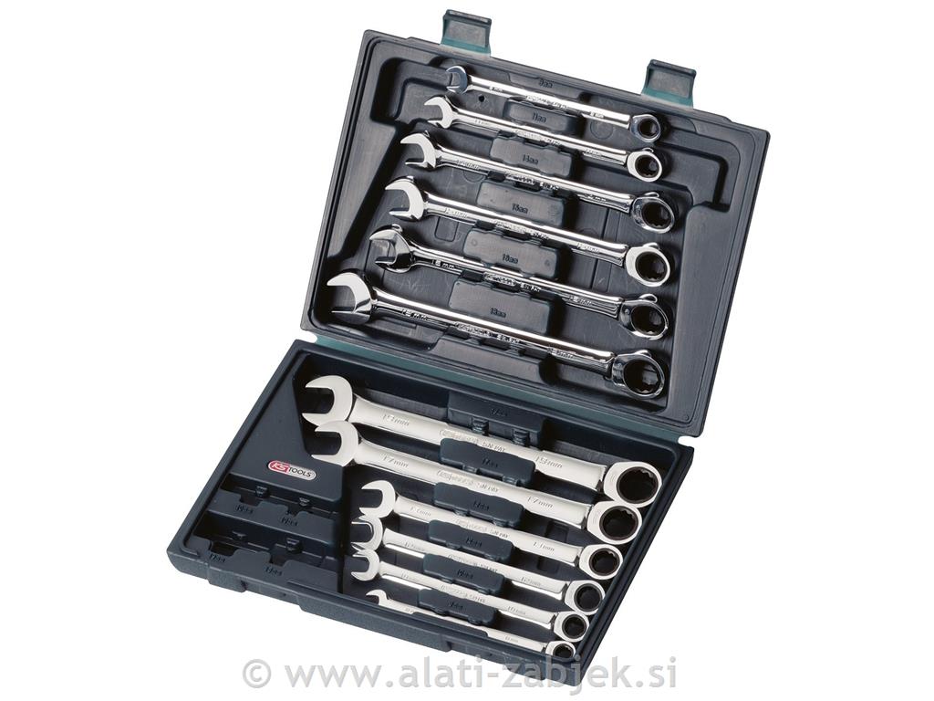 Set ključeva s čegrtaljkom 8-19 mm KS TOOLS