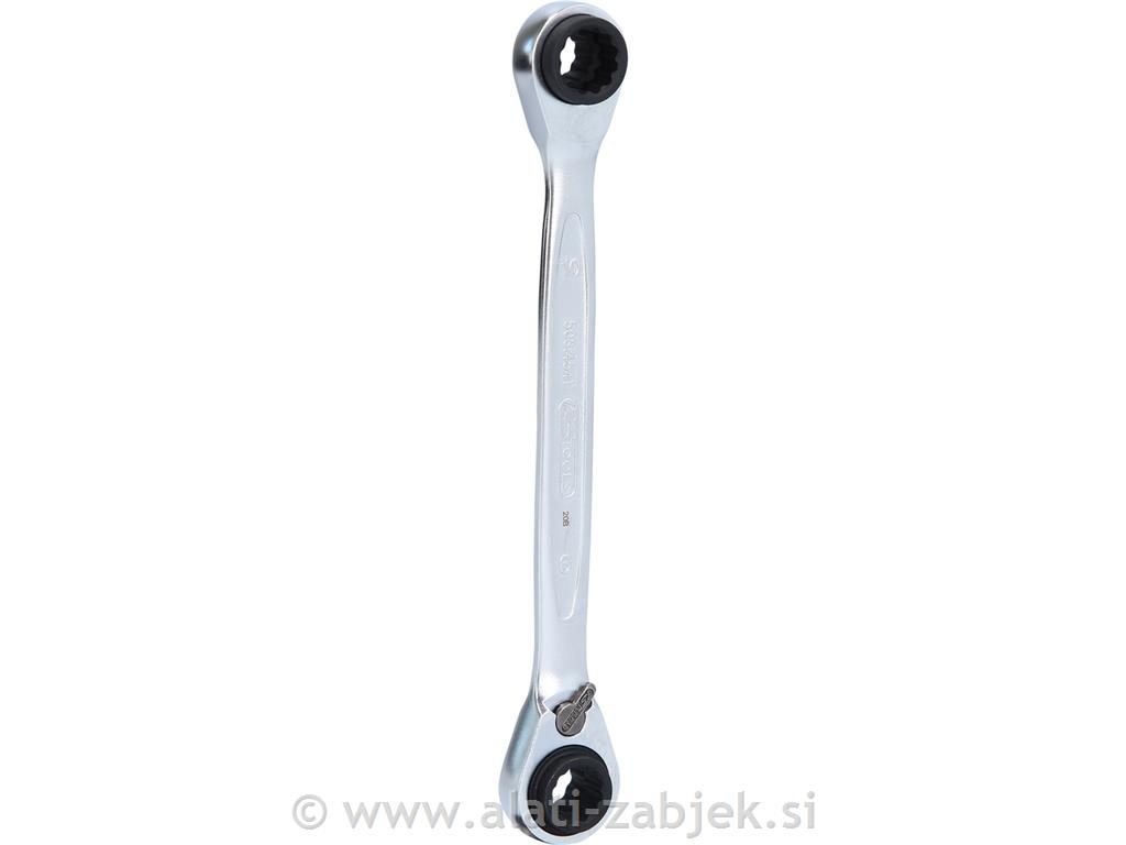 4u1 GEARplus® kpl. otvorenih okastih ključeva s dvostrukom čegrtaljkom, preklopno, 8x9x10x11 KS TOOLS