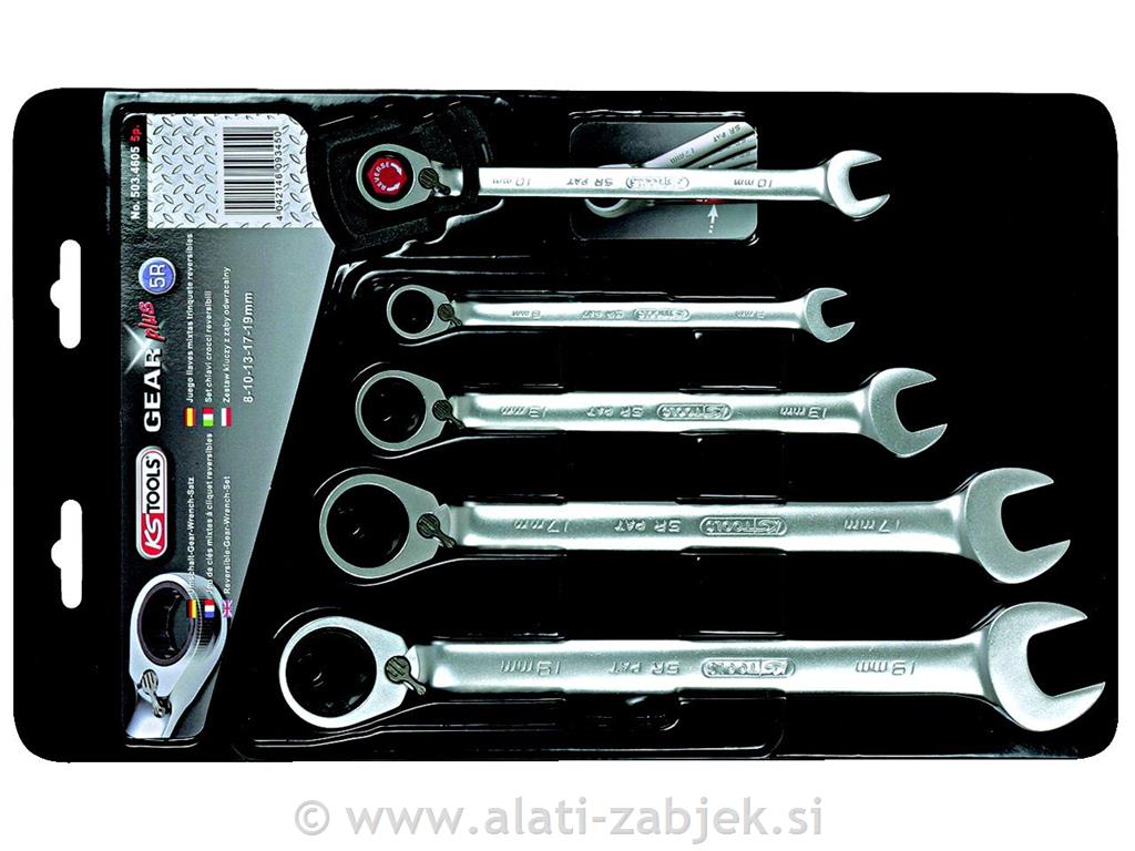 Set ključeva s čegrtaljkom 8-19 mm KS TOOLS