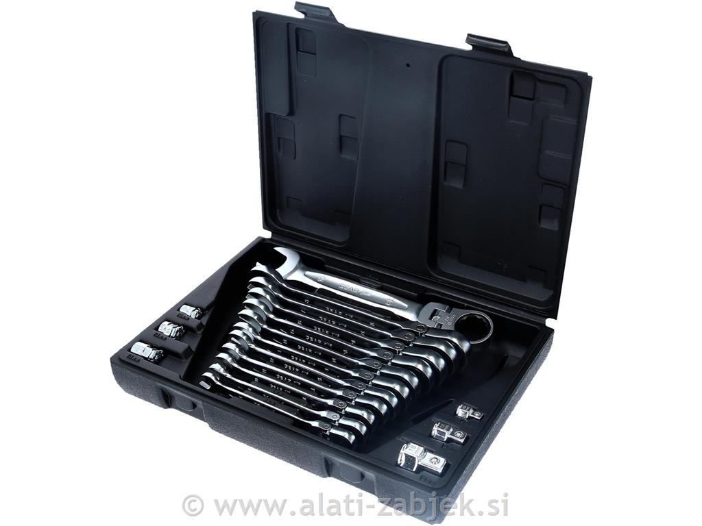 18-dijelni set viličasto-okastih ključeva s čegrtaljkom KS TOOLS