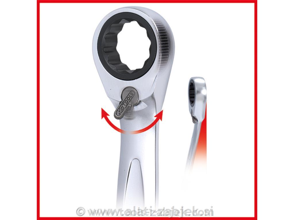 5-dijelni set viličasto-okastih ključevas čegrtaljkom KS TOOLS