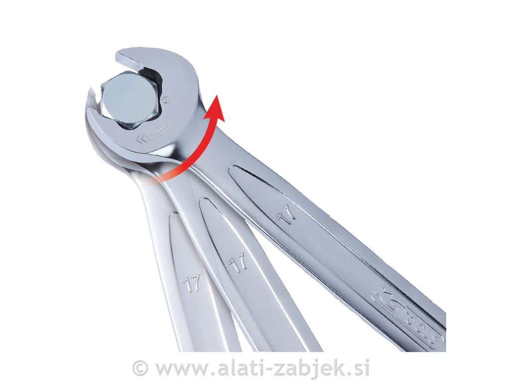 DUO GEARplus® 5-dijelni set viličasto-okastih ključeva s čegrtaljkom KS TOOLS