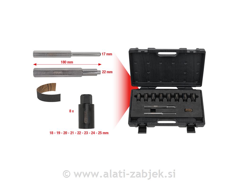 Komplet za demontažu sigurnosnih vijaka KS TOOLS