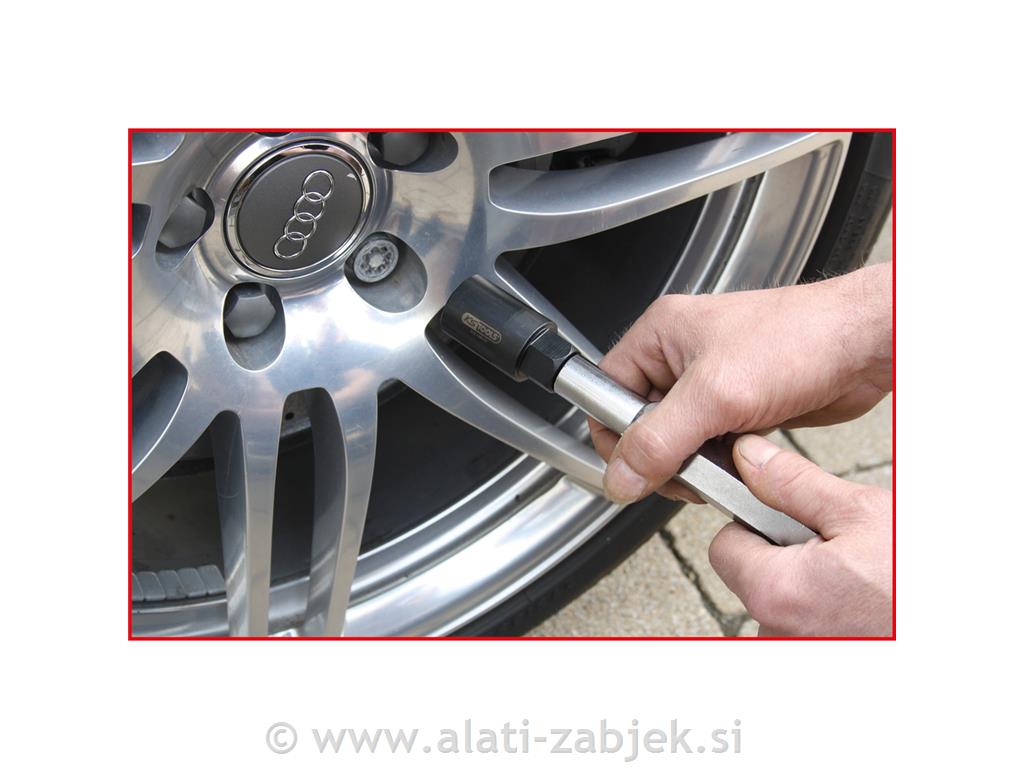 Komplet za demontažu sigurnosnih vijaka KS TOOLS