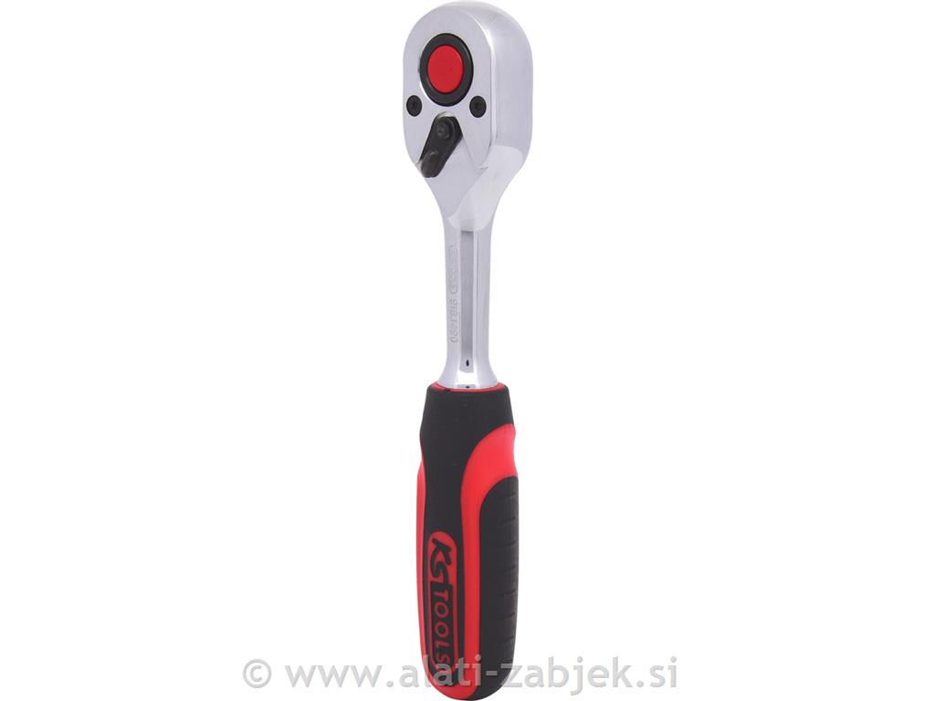 1/4" CHROMEplus preklopna raglja, 72 zob KS TOOLS