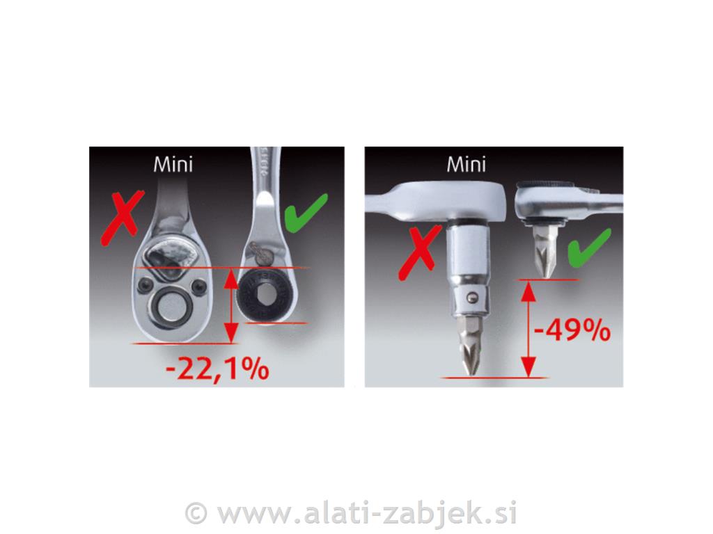 Komplet bitova odvijača s čegrtaljkom 1/4 " KS TOOLS