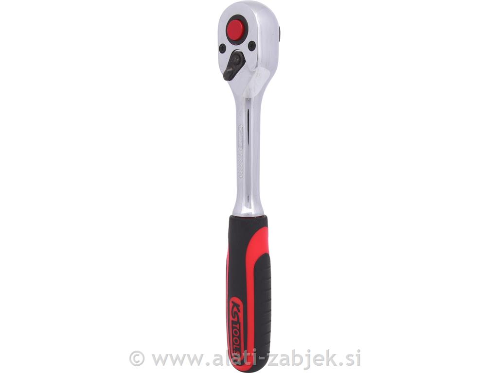 3/8" CHROMEplus preklopna raglja, 72 zob KS TOOLS