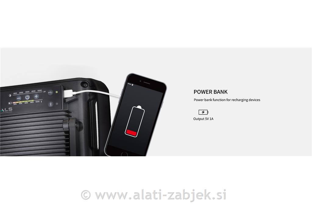 Baterijska lampa s radiom Bluetooth 