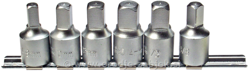 6-dijelni set kvadratnih nasadnih ključeva 8-14 mm BGS TECHNIC