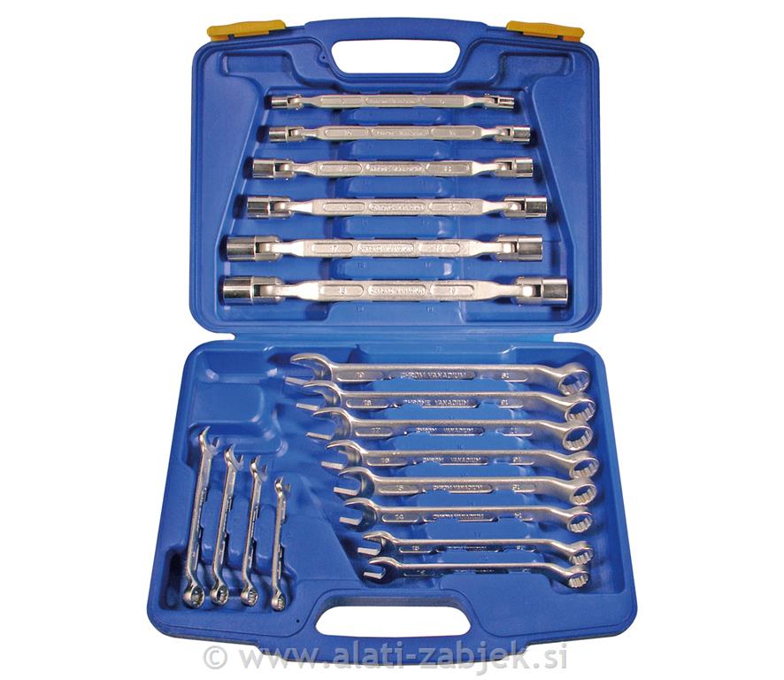 Dvostruki nasadni ključ s fleksibilnom vodilicom 8-19 mm BGS TECHNIC