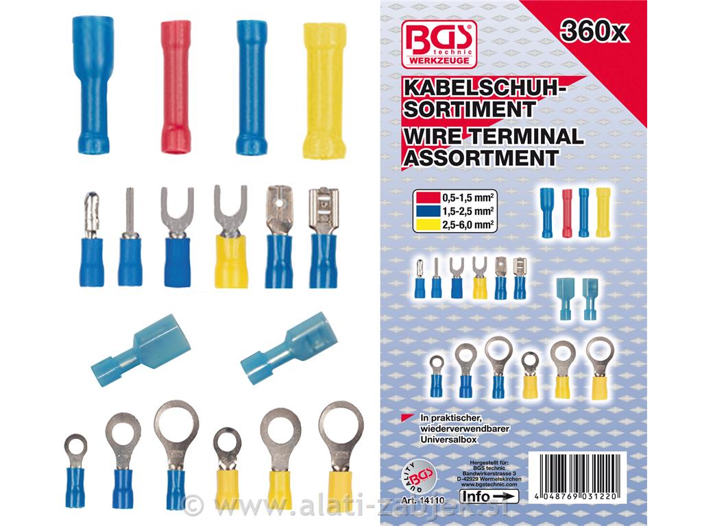 Set obuće za kabele od 360 komada BGS TECHNIC