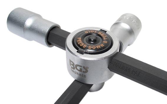 Križ ključ za kamione 24x27x32x3/4" BGS TECHNIC