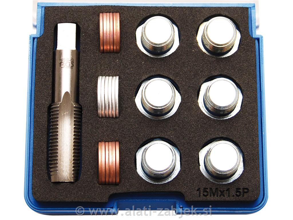 Set za popravak čepova za ulje M15x1.5 BGS TECHNIC