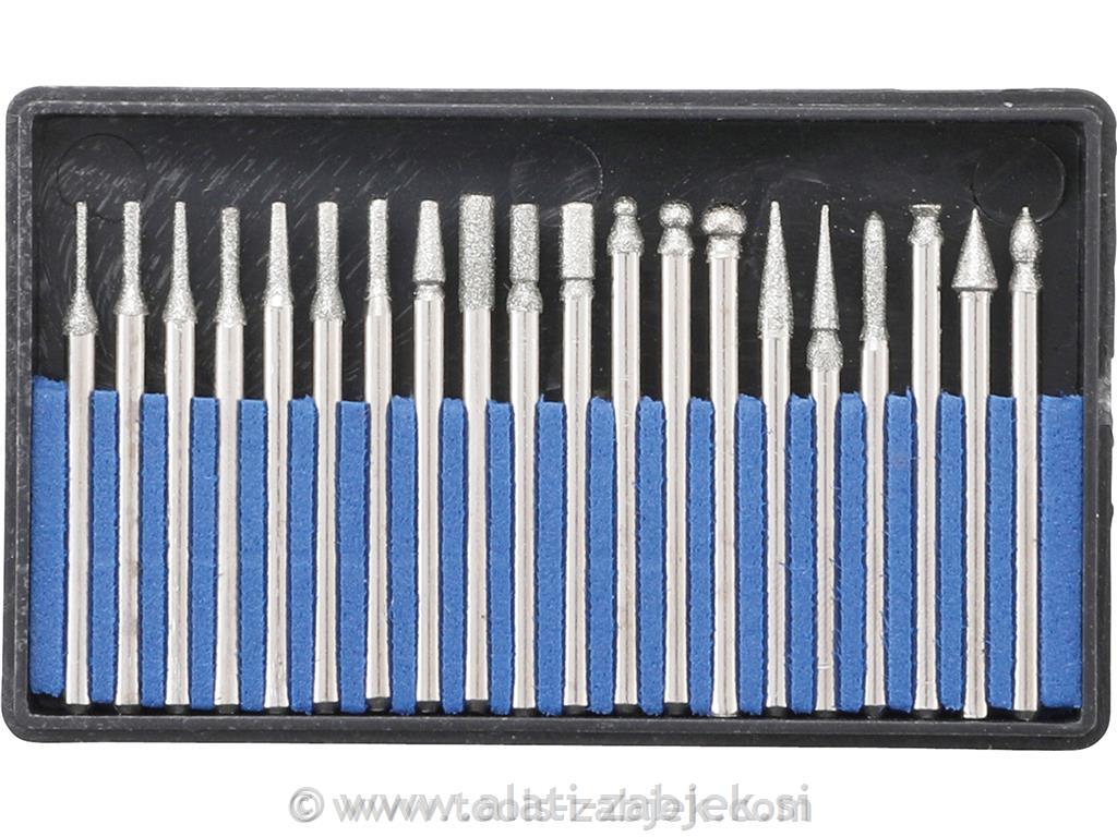 Set dijamantnih glodalica 3 mm 20-dijelni BGS TECHNIC