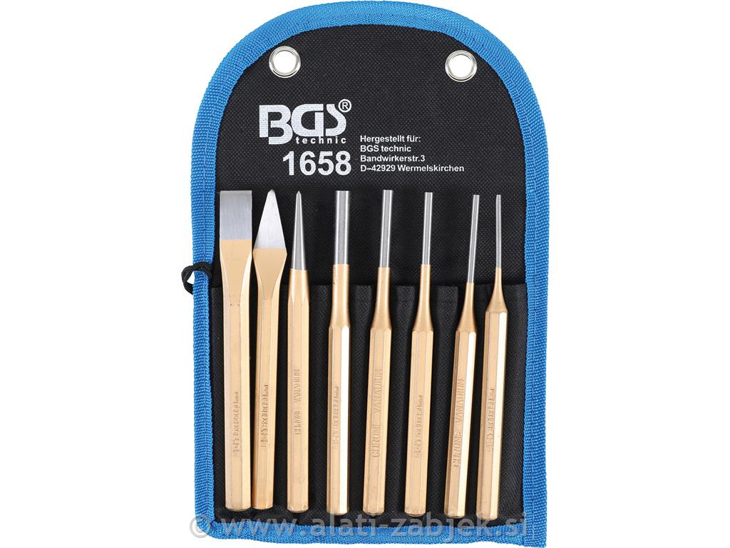 Set sjekača, izbijača i točkala BGS TECHNIC