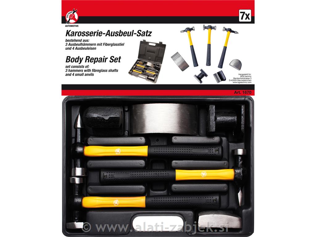 7-dijelni set za popravke karoserije BGS TECHNIC