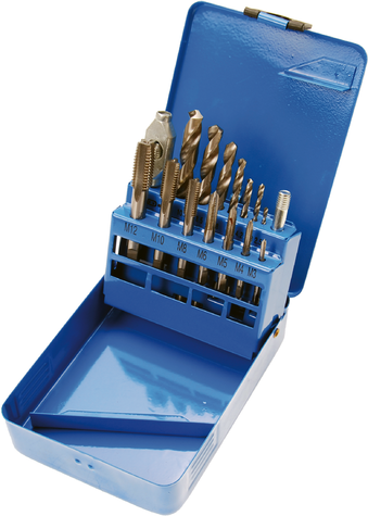 16-dijelni set svrdala M3 - M12 / 2.5 -10.2 mm HSS BGS TECHNIC