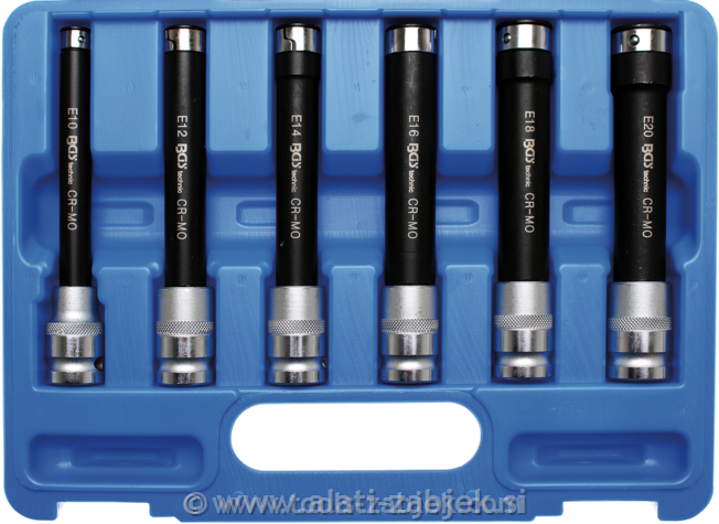 6-dijelni set produženih nasadnih ključeva 1/2", E10 - E20 BGS TECHNIC