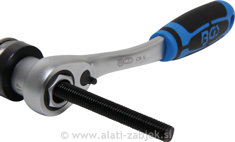 52-dijelna garnitura alata s račnama i 12-kutnim nasadnim ključevima BGS TECHNIC