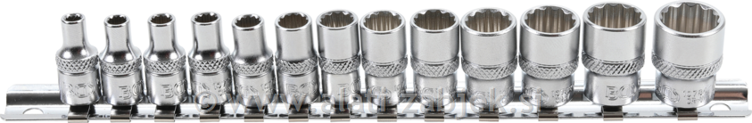 13-dijelni set nasadnih ključeva 12-kutnih 1/4" 4-14 mm BGS TECHNIC