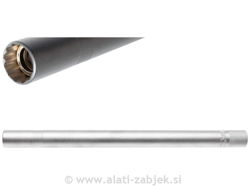 Ključ za svjećice 14 mm, 12-kutni, 3/8",dugi 250 mm BGS TECHNIC