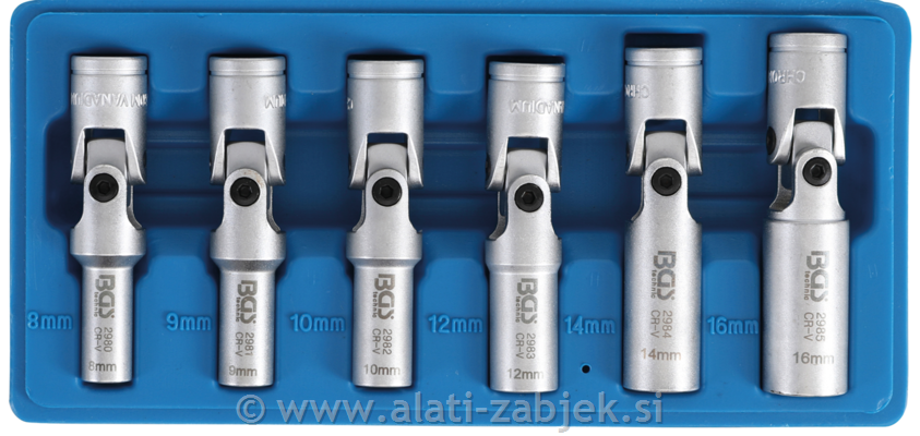 Nasadni ključ za svjećice 3/8", 8- 16 mm BGS TECHNIC