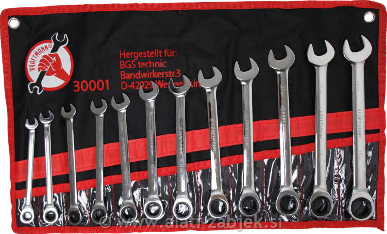 12-dijelni set kombiniranih ključeva 8-19 mm BGS TECHNIC