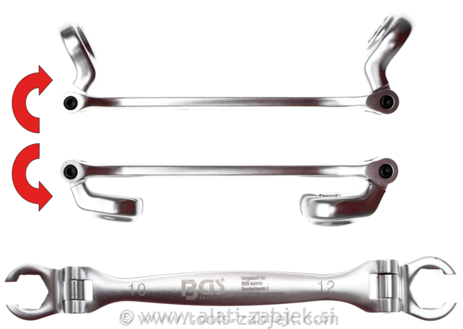 Fleksibilni dvostruki viličasti ključ 10x12 mm BGS TECHNIC