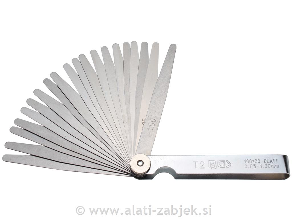 Mjerni listići 0,05-1,0 mm BGS TECHNIC