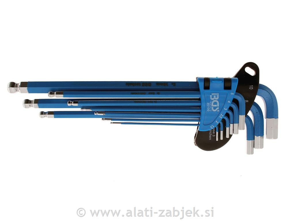 9-dijelni set imbus ključeva 1,5 mm - 10mm BGS TECHNIC
