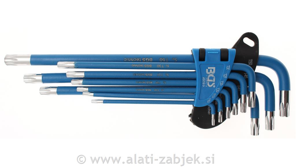 9-dijelni set torx ključeva T10 - T50 BGS TECHNIC