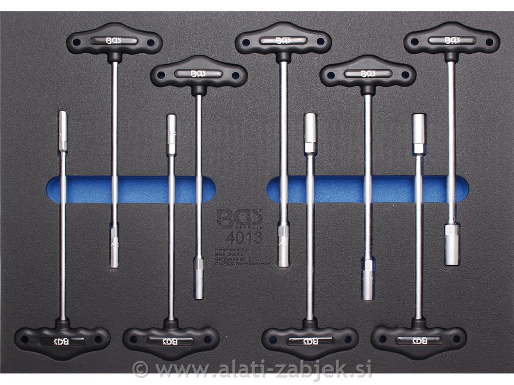 1/1 Garnitura nasadnih ključeva s T-ručkom, 9-dijelna, BGS TECHNIC