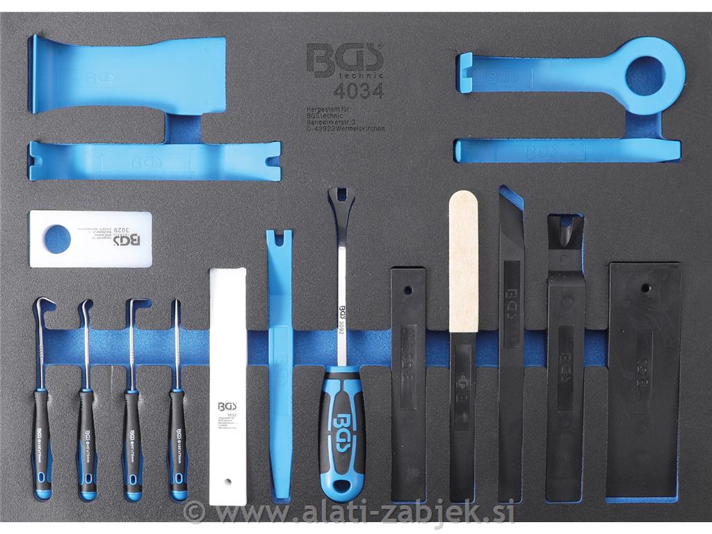 1/1 Garnitura kuka i klinova, 17-dijelna, BGS TECHNIC